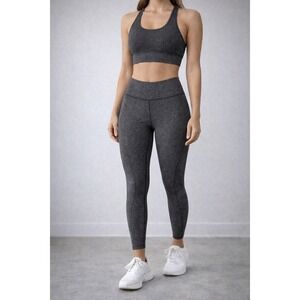 Lululemon‎ Athletica Women's Size 6 Charcoal Herringbone Leggings